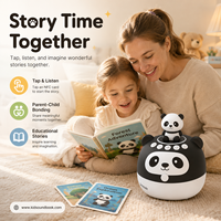 Tablette éducative interactive NFC Panda Story pour enfants, écran tactile, histoires éducatives, veilleuse, rechargeable, corps en ABS sûr