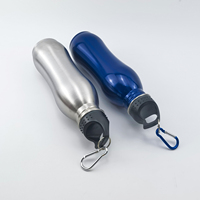 Bouteille isotherme de bureau en acier inoxydable 304 de qualité alimentaire, forme de gourde, avec logo personnalisé, 750 ml