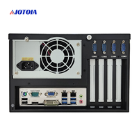 Komputer Kontrol Industri Dinding, Casing PC Dinding, 2 LAN, 8 USB, 6 COM, 4 Slot Ekspansi Tinggi Penuh, Casing Logam, IPC 630F
