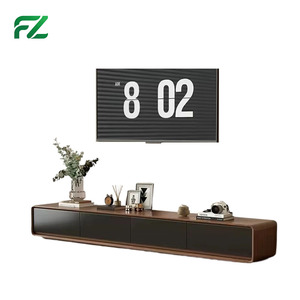 Mueble de <span class=keywords><strong>TV</strong></span> Moderno y Personalizable para Sala de Estar, con Múltiples Cajones, Estructura de Aluminio con Aspecto de Madera, para Televisores de 65+ Pulgadas - Product Image 6