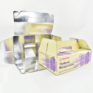 Cajas de envío de papel Kraft con aislamiento Cajas de cupcakes y pasteles reciclables amigables con asa para embalaje de sushi - Product Image 5