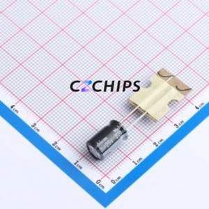 Condensateur électrolytique en aluminium à montage traversant UHE1E221MPD1TD, composant à montage traversant (THT), 220 µF, 20 %, 25 V, 448 mA-120 Hz - Product Image 1