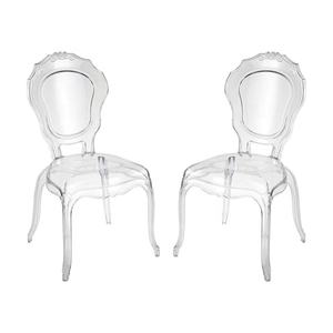 Sedia Moderna <span class=keywords><strong>Bella</strong></span> in Plastica Acrilica Impilabile Trasparente per Matrimoni - Product Image 1