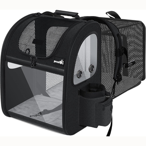 Muestra gratis Sport Pet Plegable Travel Cat Carrier con una cama impermeable-Portador plegable de plástico para puerta Delantera - Product Image 2