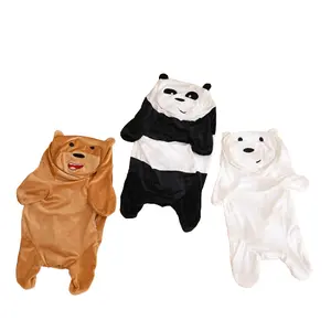 热销可爱熊猫皮壳皮箱毛绒玩具大熊猫娃娃布娃娃皮壳厂家批发
