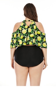 Usine de produire un ensemble de bikini au design personnalisé 2 pièces sexy de grande taille ensemble de maillot de bain grand <span class=keywords><strong>XL</strong></span> 1XL 2XL 3XL pour femmes imposantes - Product Image 5