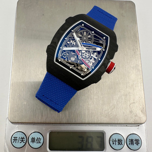Montre mécanique unisexe de luxe de haute qualité, design squelette transparent, bracelet en cuir 22 mm, cadran à aiguilles, épaisseur 5 mm - Product Image 5