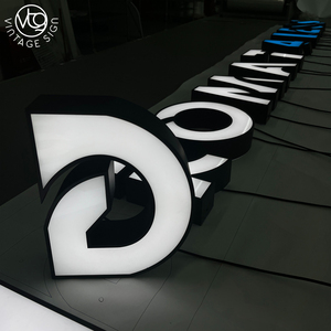 Lettres en relief 3D personnalisées éclairées par LED avec logo <span class=keywords><strong>de</strong></span> localisation, enseigne lumineuse pour l'enseigne <span class=keywords><strong>de</strong></span> l'entreprise <span class=keywords><strong>de</strong></span> blanchisserie - Product Image 3