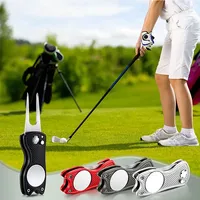 Outil de réparation de divots de golf en alliage de zinc avec logo personnalisé, aimant métallique, marqueur de balle de golf personnalisé, outil de divot vierge, vente en gros