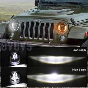 OVOVS-Faro LED redondo de 7 pulgadas para <span class=keywords><strong>Jeep</strong></span> Wrangler JK LJ TJ Sahara Sport <span class=keywords><strong>Rubicon</strong></span> Hummer H1 H2, 1997-2017 - Product Image 3