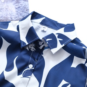 Nueva Camisa <span class=keywords><strong>de</strong></span> <span class=keywords><strong>Moda</strong></span> para Mujer, Estampada, Holgada, con Solapa y Manga Larga, <span class=keywords><strong>Blusas</strong></span> para Dama - Product Image 4
