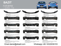 F20 ABS M performance lèvre arrière brillant noir mat noir carbone look F20 diffuseur arrière pour BMW