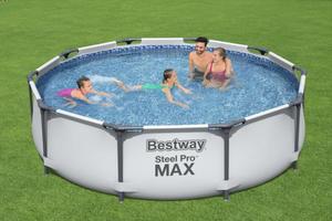 <span class=keywords><strong>Bestway</strong></span>-Piscina con marco <span class=keywords><strong>de</strong></span> acero <span class=keywords><strong>de</strong></span> nuevo diseño, con bomba <span class=keywords><strong>de</strong></span> filtro, artículo 56408, tamaño 305x76cm, mejor <span class=keywords><strong>precio</strong></span> - Product Image 2