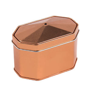 Fashion Design Custom Blikken Exotische Doos Flip Cover Grote Losse Thee Koffie Blikje Thee Metalen Blikken Container Met Deksel - Product Image 2