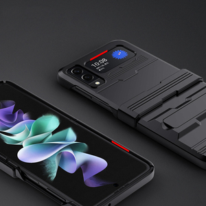 Đối Với Samsung Cho Galaxy Z Lậ<span class=keywords><strong>t</strong></span> 3 & 5G Armor Bản Lề Trường Hợp Mới Kinh Doanh Thiế<span class=keywords><strong>t</strong></span> Kế PC TPU Điện Thoại Di Động Bìa Bảo Vệ Và Bảo Vệ - Product Image 3