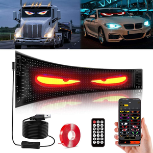Écran LED flexible pour voiture, bandes lumineuses souples, panneau matriciel LED, designs personnalisés contrôlables par application - Product Image 1