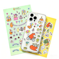 Autocollants holographiques de dessins animés en gros, découpés sur mesure, impression personnalisée, vinyle imperméable, pour filles, adolescentes, ordinateurs portables