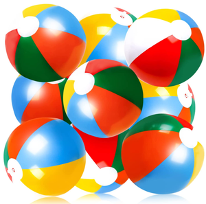 Jouet aquatique classique couleur arc-en-ciel pour fête d'anniversaire à la piscine, jeu de balle de plage amusant pour enfants garçons filles - Product Image 1