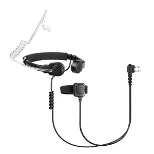 Giám sát Kit laryngophone với tai nghe & microphone cổ