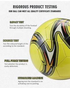 Aangepaste Private Label Voetbal Machine Naaien Pvc Voetbal Energiebesparing Milieubescherming Voetbal Voetbal Met Fabriek Prijs