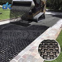 Grille alvéolée en HDPE 500*500mm pour pavés gazonnés, haute résistance, pour renforcement routier et stabilisation des sous-sols