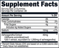Gummies à l'ashwagandha en marque blanche OEM/ODM, complément adaptogène naturel pour la concentration, le calme et la vitalité