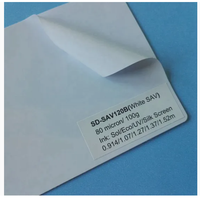 Film vinyle PVC / Vinyle imprimable / Vinyle PVC auto-adhésif blanc brillant/mat de haute qualité pour la décoration de piste de danse et de mariage