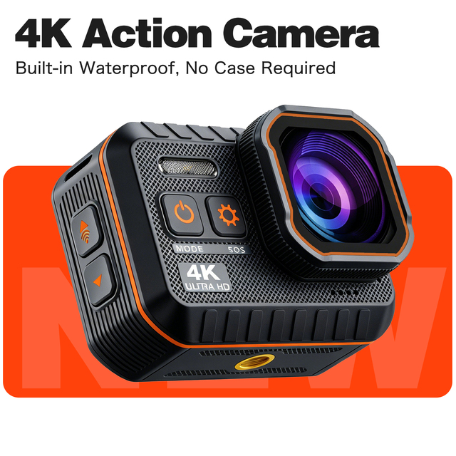 4k 60fps Action Camera HD IP68 Waterproof Helmet Camera 170° Wide Angle WIFI Hidden Camera Good Prices Sports Camera VL002