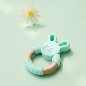 Pendentif lapin mignon pour bébé, <span class=keywords><strong>anneau</strong></span> <span class=keywords><strong>de</strong></span> <span class=keywords><strong>dentition</strong></span> en <span class=keywords><strong>bois</strong></span> <span class=keywords><strong>de</strong></span> qualité alimentaire, jouet, <span class=keywords><strong>anneau</strong></span> <span class=keywords><strong>de</strong></span> <span class=keywords><strong>dentition</strong></span> en <span class=keywords><strong>Silicone</strong></span>, 10 pièces - Product Image 4