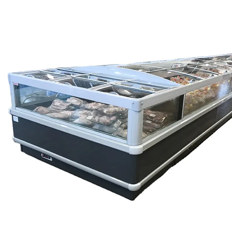 Combine Wholesale Commercial Deep Display Counters Island Freezer Supermarket Refrigeration
