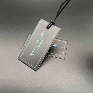 Nhà Máy Tùy Chỉnh Thiết Kế Thời Trang Giấy In Ấn Hangtag Với Chuỗi Thương Hiệu Riêng Logo Cho Quần Áo Quần Giày Túi Hành Lý - Product Image 2