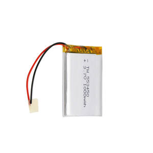 Rechargeable LiPo battery 553450 1000mAh <span class=keywords><strong>3</strong></span>,7 V lithium batteries - Product Image 1