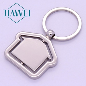 Trống Tự Làm Kim Loại Tùy Chỉnh Thực hiện Kẽm Hợp Kim Thăng Hoa <span class=keywords><strong>Keychain</strong></span> Nhà Hình Kim Loại <span class=keywords><strong>Keyring</strong></span> - Product Image 2
