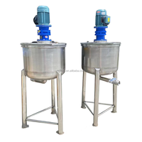 DZJX Réservoir de mélange et d'émulsification en acier inoxydable de 500 litres avec agitateur, fond conique, pour lavage des mains, shampoing et carburant