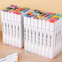 Secolorart 120 Couleurs Prix Usine Double Pointe Double Dessin Alcool Permanent Art Marqueur Stylo