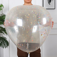 Ballon géant transparent en forme de cœur de 36 pouces en mousse et latex pour la Saint-Valentin, les mariages, les anniversaires et les décorations de fête