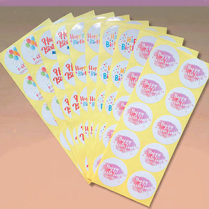 מכירת מפעל - 50 יחידות חבילת מדבקות PVC חמודות בסגנון קוואי, מדבקות בובות כותנה מצוירות עמידות במים עם הדפסת UV - Product Image 6