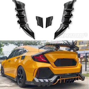 For Hond Civic 10th Generation Sedan Styling Kits Rear Bumper <b>Splitters</b> Diffuser Rear Bumper Lip <b>Splitters</b> Diffuse Body Kit - Product Image 2