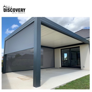 Precio barato persiana de techo Gazebos personalizado automático de Metal pérgola 6x4m al aire libre residencia de aluminio jardín pérgola - Product Image 2
