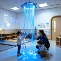 Chute d'eau lumineuse à fibres optiques pour salle sensorielle, équipement multisensoriel pour enfants autistes, besoins spéciaux, écoles et cliniques