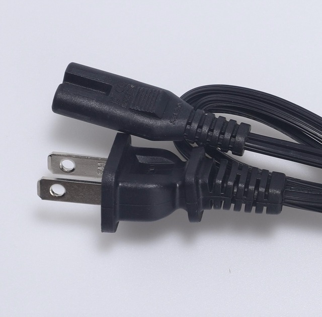 High Quality 6Ft Customizable 18AWG NEMA 1-15P to C7 Figure-8 AC Power Cord IP65 Rating PC Compatible for Laptop TV Computer