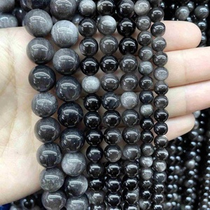 ลูกปัดหินธรรมชาติทรงกลมขนาด 6 มม. 8 มม. 10 มม. เกรด AAA สำหรับทำสร้อยข้อมือ สร้อยคอ หินบำบัด ลูกปัดหินทรงกลมแบบร้อยเป็นเส้นสำหรับทำเครื่องประดับ - Product Image 5