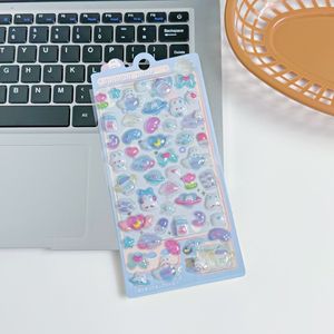 Pegatinas Adhesivas Divertidas en 3D de Dibujos Animados, Pegatinas Decorativas con Cristales de Diamantes para Niños, Pegatinas Bonitas en Relieve para Niñas, para Autos - Product Image 5