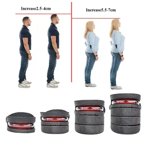 Vendita diretta a Gas rimovibile combinazione di solette invisibili altezza sport aumento solette per <span class=keywords><strong>uomo</strong></span> e donna - Product Image 5