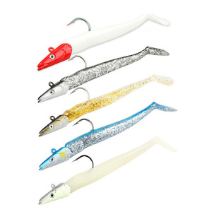 Esche Artificiali in PVC con Testa in Piombo, 10g 10cm, 19g 11cm, 22g 11cm, 34g 16cm, per Pesca al Branzino in Mare, Fiume e Lago - Product Image 1