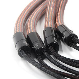 Accuphase Câble de connexion audio en cuivre monocristallin Fever 1 paire 4 4 fiches banane 2m <span class=keywords><strong>3m</strong></span> pour lecteurs DVD projecteurs haut-parleurs - Product Image 6