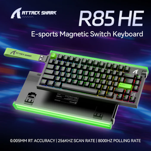 Clavier de jeu filaire Attack <span class=keywords><strong>Shark</strong></span> R85 HE, 75 %, à effet Hall, déclenchement rapide, clavier mécanique RGB avec taux de polling 8K - Product Image 6