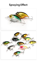 Leurre de pêche artificiel transparent en plastique non peint, 10g 7.7cm ou 7g 6cm, pour lancer longue distance, accessoires de pêche