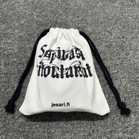 Sac fourre-tout en toile à cordon de serrage, en stock usine, en tissu épais, pour le shopping ou les cadeaux, avec impression de logo personnalisé