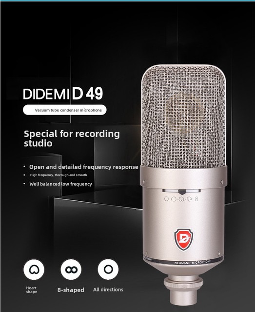 Chinese Supplier Major Dedicated for Recording Studios Handheld Wired Microphone Condenser Type Microphone
